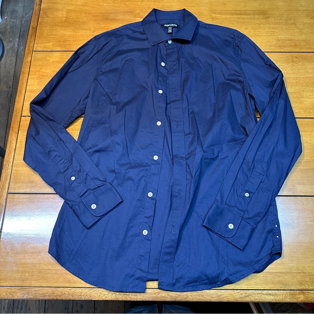 Men's Classic Navy Button Down Shirt